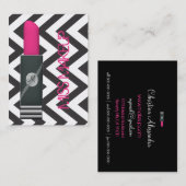 Carte De Visite Mlle Makeup Pink 2 (Devant / Derrière)