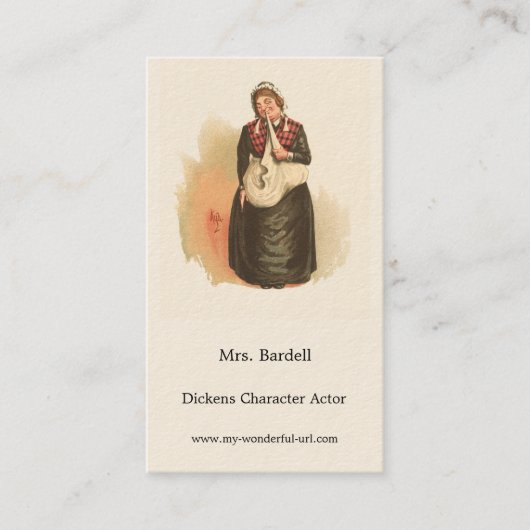 Carte De Visite Mme Bardell par Kyd - Dickens' The Pickwick Papers (Devant)