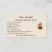 Carte De Visite Mme Bardell par Kyd - Dickens' The Pickwick Papers (Dos)