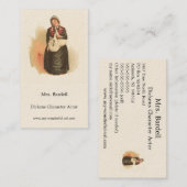 Carte De Visite Mme Bardell par Kyd - Dickens' The Pickwick Papers (Devant / Derrière)