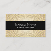 Carte De Visite Mobile Airbrush Spray Tans Modern Gold Rays Salon (Devant)