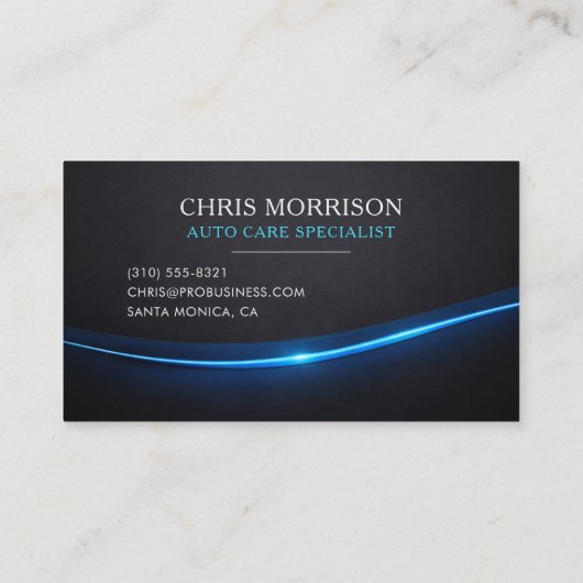 Carte De Visite Mobile Auto Care Professional (Dos)