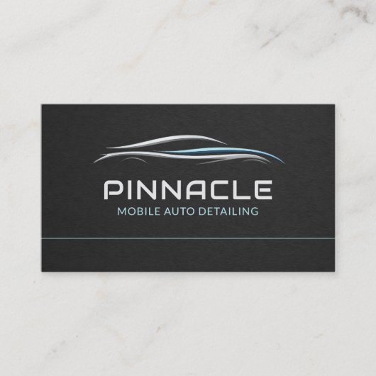 Carte De Visite Mobile Auto Detailing QR Code Professional (Devant)