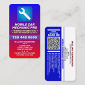 CARTE DE VISITE MOBILE AUTO MECHANIC & CAR REPAIR | CERTIFIED PRO (Devant / Derrière)