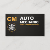Carte De Visite Mobile Auto Service & Car Repair Mechanic (Devant)