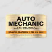 CARTE DE VISITE MOBILE CAR / AUTO MECHANIC REPAIR SERVICE (Devant)