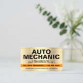 CARTE DE VISITE MOBILE CAR / AUTO MECHANIC REPAIR SERVICE (Debout devant)