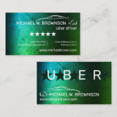 Carte De Visite Mobile Conducteur en ligne Automobile (Devant / Derrière)