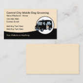 Carte De Visite Mobile Dog Grooming Services Groomer (Devant / Derrière)