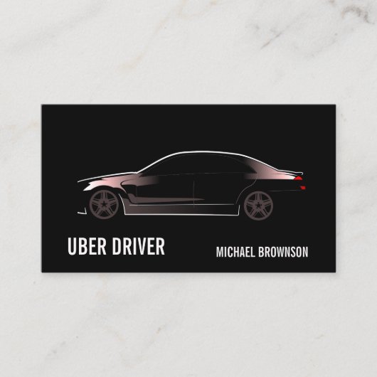 Carte De Visite Mobile Driver lux car (Devant)