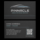 Carte De Visite Mobile Mechanic Services QR Code Professional