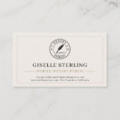 Carte De Visite Mobile Notary Public QR Code Professional (Devant)