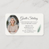 Carte De Visite Mobile Notary QR Code Photo (Devant)