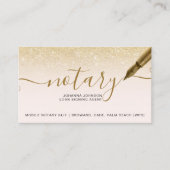 Carte De Visite Mobile Prêt Notaire chic or parties scintillant ty (Devant)