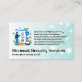 Carte De Visite Mobile Security Online Protection Services (Devant)