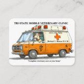 Carte De Visite Mobile Veterinarian Clinic (Devant)