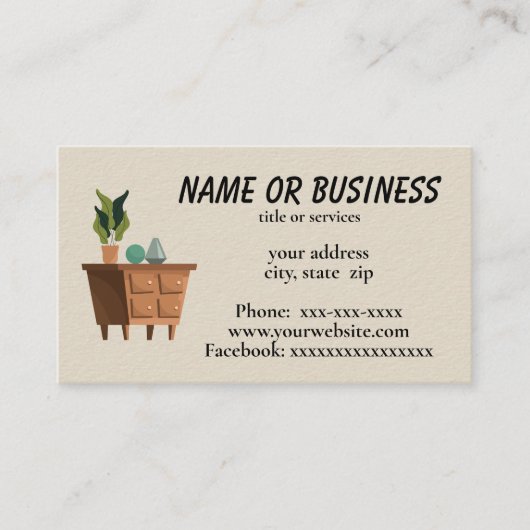 Carte De Visite Mobilier (Devant)