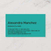 Carte De Visite Mobilier d'architecte de canapé de Design d'intéri (Dos)