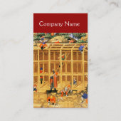 CARTE DE VISITE MOBILIER EN BOIS, CONSTRUCTION ARCHITECTURALE (Dos)