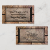Carte De Visite Mobilier en bois récupéré rustique (Devant / Derrière)