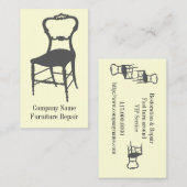 Carte De Visite Mobilier Et Réparation Et Restauration Antique (Devant / Derrière)
