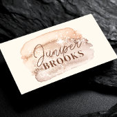 Carte De Visite Mocha Brown médias sociaux QR Code Parties scintil