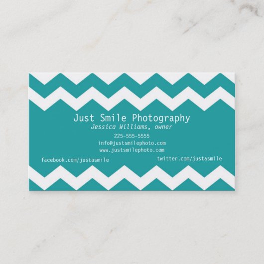 Carte De Visite Mod Chevron (Devant)