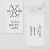 Carte de visite Mod Circles, Vert Clover (Devant / Derrière)
