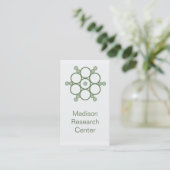 Carte de visite Mod Circles, Vert Clover (Debout devant)