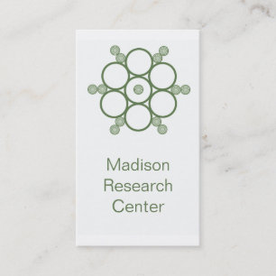 Carte de visite Mod Circles, Vert Clover