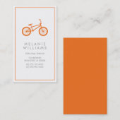 Carte De Visite Mod Tangerine Bicyclette (Devant / Derrière)
