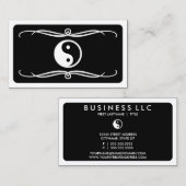 Carte De Visite mod yin yang (personnalisable en couleur) (Devant / Derrière)