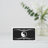 Carte De Visite mod yin yang (personnalisable en couleur) (Debout devant)