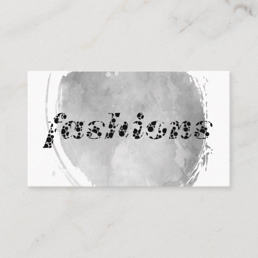 Carte De Visite Mode / Aquarelle broyée (Devant)