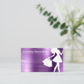 Carte De Visite Mode Beauté Cosmétique Thème (Debout devant)