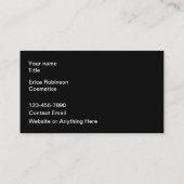 Carte De Visite Mode Beauté Cosmétique Thème (Dos)