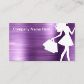 Carte De Visite Mode Beauté Cosmétique Thème (Devant)