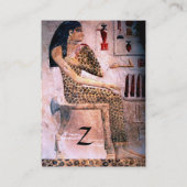 Carte De Visite MODE & BEAUTÉ DE MONOGRAM D'ÉGYPTE ANTIQUE, rose (Dos)