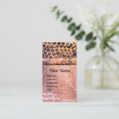 Carte De Visite MODE & BEAUTÉ DE MONOGRAM D'ÉGYPTE ANTIQUE, rose (Debout devant)