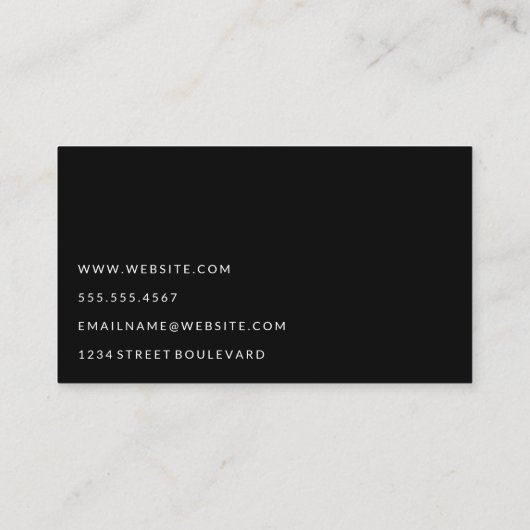 Carte De Visite Mode beauté mannequin (Dos)