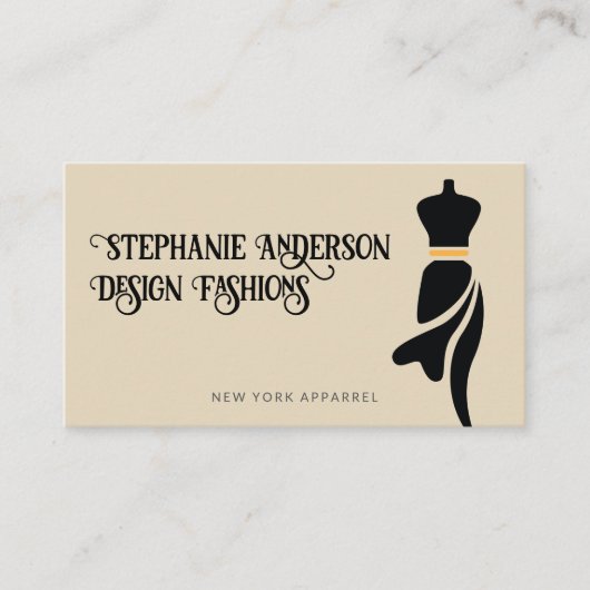 Carte De Visite Mode beauté mannequin (Devant)