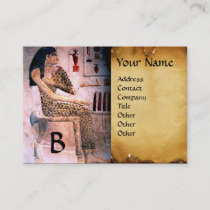 CARTE DE VISITE MODE & BEAUTÉ /PARC MONOGRAM ÉGYPTE ANTIQUE