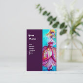 Carte De Visite MODE BEAUTÉ rouge rose bleu vert pourpre (Debout devant)