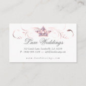 Carte De Visite Mode Bijoux Mariage élégant Parties scintillant de (Dos)