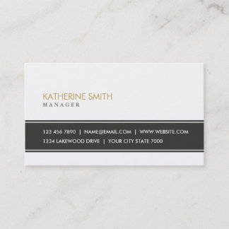 Carte De Visite Mode blanche simple simple professionnelle