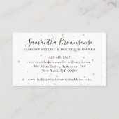 Carte De Visite Mode Boutique Black Sous-vêtements Lingerie Sock (Dos)