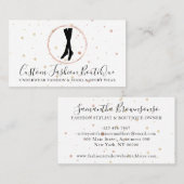 Carte De Visite Mode Boutique Black Sous-vêtements Lingerie Sock (Devant / Derrière)