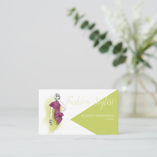 Carte De Visite Mode branchée (Debout devant)