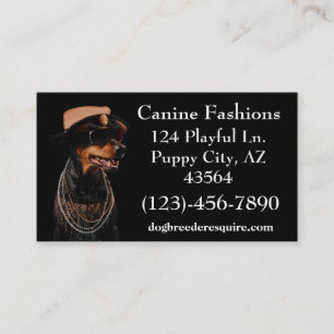 Carte De Visite Mode canine