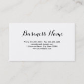 Carte De Visite Mode/carte personnelle d'illustration de fille de (Dos)